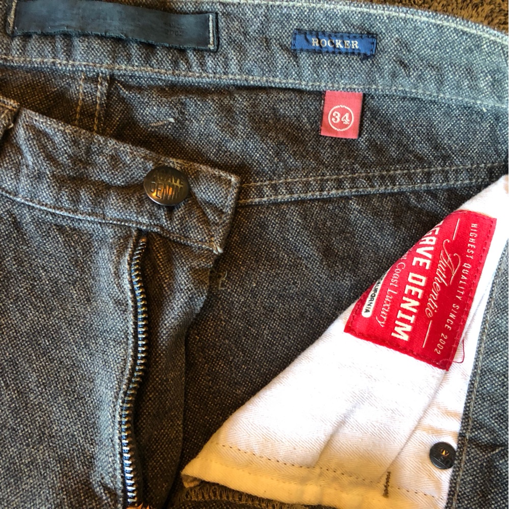 Agave gray denim jeans men’s size 34
